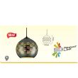 Pendul Spectrum Chrome-1, max. 60 W, sticla, diametru 250 mm, efect 3D