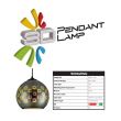 Pendul Spectrum Chrome-1, max. 60 W, sticla, diametru 250 mm, efect 3D