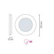 Panou Led rotund, Slim-6, putere 6 W, 6400 K, 270 lm