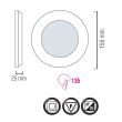 Panou Led rotund, Slim-9, putere 9 W, 6400 K