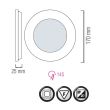 Panou Led rotund, Slim-12, putere 12 W, 6400 K