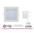 Panou Led patrat, Slim/Sq-12, putere 12 W, 6000 K, 660 lm