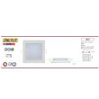 Panou Led patrat, Slim/Sq-15, putere 15 W, 6000 K, 900 lm