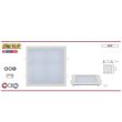 Panou Led patrat, Slim/Sq-18, putere 18 W, 6000 K, 1170 lm