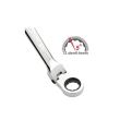 Set 7 chei combinate si articulate cu clichet, Fervi 0690/07P, 8-19 mm, Cr-V  