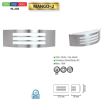 Aplica de exterior Mango-2, Inox, IP44, E27, max 75W