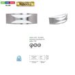 Aplica de exterior Mango-3, Inox, IP44, E27, max 75W