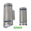 Aplica de exterior Gardenya-4, Inox, IP44, GU10, max 2x35W