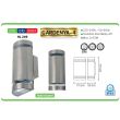 Aplica de exterior Gardenya-4, Inox, IP44, GU10, max 2x35W