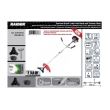 Motocoasa pe benzina, Raider, RD-GBC10, 2CP/ 1.5kW, fir-430mm/ lama-255mm