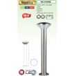 Stalp iluminat exterior Bambu-4, LED, max 9W, Inox, 684 lm, IP44, 4000K, inaltime 500mm