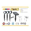 Set 3 lampi solare cu led, Magic, IP 44, 6400 k, 9 x 0.06 W, lumina rece