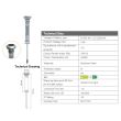 Lampa solara cu termometru, Lotus Led, inaltime 570 mm, 0.06 W