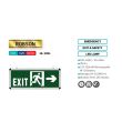 Lampa iluminat emergenta IESIRE – EXIT, stanga/dreapta