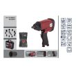 Cheie pneumatica cu impact in trusa, Raider RD-AW03, prindere 1/2”, 310 Nm, 7000 rpm, accesorii incluse
