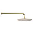Set de dus, Montaj incastrat, Inox, Auriu, Diametru 25 cm, 530 x 245 x 145 mm