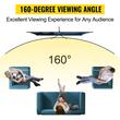 Ecran de proiectie cu trepied, 60 inch, 16:9 4K 1080 HD, unghi larg 160°, Interior/Exterior, geanta transport, Portabil