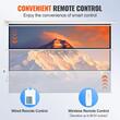 Ecran de proiectie motorizat 100 inch, 4K Ultra HD, 16:9, Material anti-lumina, Telecomanda