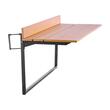 Masa suspendata, pliabila, pentru balcon, Inox/Lemn, max 23 kg, 1000 x 485 x 480 mm