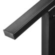 Balustrada otel carbon, 2-3 trepte, Teava patrata, Negru Mat, lungime 103 cm, pozitii reglabile