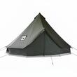 Cort iurta 4 sezoane Glamping, Diametru 5 m, pana la 7 persoane, Orificiu cos soba, panza respirabila
