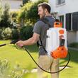 Aparat de stropit cu acumulator, 18 V / 4 Ah Litiu-Ion, capacitate 16 l, 8 duze, tip rucsac, Debit 3.3 l/min, 0-6.2 Bar