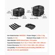 Geanta spate motocicleta, Capacitate 23-34 l, Dimensiuni extinse 390 x 310 x 295 mm, negru