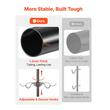 Suport de perete pentru 2 x biciclete, Vertical, Negru, Otel, fara gaurire perete, max 45 kg