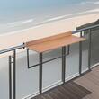 Masa suspendata, pliabila, pentru balcon, Inox/Lemn, max 23 kg, 1000 x 485 x 480 mm