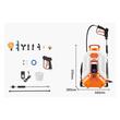 Aparat de stropit cu acumulator, 18 V / 4 Ah Litiu-Ion, capacitate 16 l, 8 duze, tip rucsac, Debit 3.3 l/min, 0-6.2 Bar