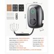 Statie de incarcare pentru vehicule electrice, Trifazat 11 kW, Tip 2, IP54, curent 16 A, telecomanda prin aplicatie