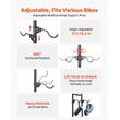 Suport de perete pentru 2 x biciclete, Vertical, Negru, Otel, fara gaurire perete, max 45 kg