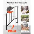 Set 2 x balustrade otel pentru 3-4 trepte, Unghi reglabil 0–45°, kit instalare