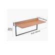 Masa suspendata, pliabila, pentru balcon, Inox/Lemn, max 23 kg, 1000 x 485 x 480 mm