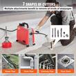Sarpe pentru desfundat tevi, Electric, Profesional, 7 x capete taiere, 250 W, Lungime 4.6/20 m, Diametru 10/16 mm