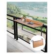 Masa suspendata, pliabila, pentru balcon, Inox/Lemn, max 23 kg, 1000 x 485 x 480 mm