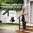Balustrada otel carbon, 2-3 trepte, Teava patrata, Negru Mat, lungime 103 cm, pozitii reglabile
