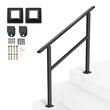 Balustrada otel carbon, 2-3 trepte, Teava patrata, Negru Mat, lungime 103 cm, pozitii reglabile