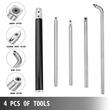 Set 4 cutite pentru strunjire lemn, Aluminiu, lungime 42 cm