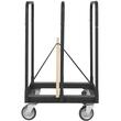 Carucior pentru transport placi gips-carton, maxim 680 Kg, Otel, 4 x roti, 975 x 610 x 990 mm