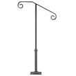 Balustrada fier forjat, 1-2 trepte Vivatechnix, Inaltime 98.6 cm, lungime 53.3 cm, Gri mat