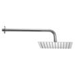 Set de dus, Montaj incastrat, Inox, Argintiu, Cap dus patrat 25 cm, Dimensiune 530 x 250 x 135 mm