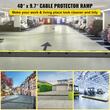 Set 4 Limitatoare de viteza cu protectie cabluri, max 5 tone/axa, 101 x 24.5 x 5 cm, 2 canale