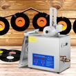 Aparat de curatat discuri vynil cu ultrasunete, 3 traductoare x 180W, frecventa ultra-inalta 40 kHz, Inox