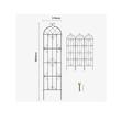 Set 4 suporturi pentru plante agatatoare, 51 x 220 cm, Otel, Diametru teava 10 mm