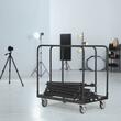 Carucior pentru transport placi gips-carton, maxim 680 Kg, Otel, 4 x roti, 975 x 610 x 990 mm