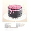 Cutie rotunda cu 50 trandafiri naturali conservati Forever Flowers, Roz dulce, 279 x 279 x 165 mm