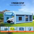 Cabina de vopsit gonflabila, dimensiune 8.5 x 4.8 x 3.3 m, 2 x suflanta 750/950 W, Impermeabila, PVC, sistem filtrare