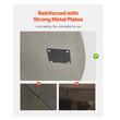 Masa rotunda de bucatarie Vivatechnix MDF/Otel, 1200x1200x750 mm, Gri, 2-4 persoane