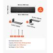 Organizator scule si unelte, max 181 kg, 2 x sine, 5 x carlige, Lungime 838 mm